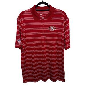 Nike San Francisco 49ers Sideline Victory Stripe Performance DRI-FIT Polo Sz L
